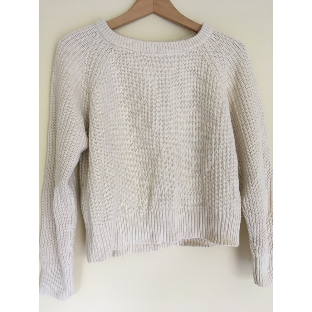 Cable Knit Cream Sweater